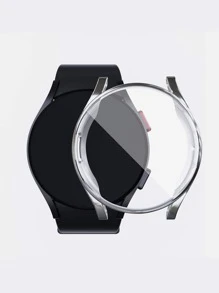 二合一殼套和屏幕保護膜與三星兼容星系手錶 - 銀色 - 查看 5