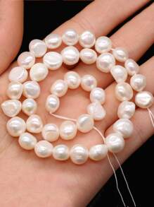 1strand Natural Freshwater Pearl DIY Bead - White - View 3