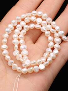 1strand Natural Freshwater Pearl DIY Bead - White - View 6