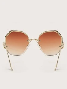 Gafas de sol de lentes de ombré - Marrón - Ver 2