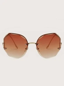 Gafas de sol de lentes de ombré - Marrón - Ver 6
