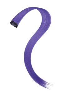 10pcs Clip In Medium Straight Synthetic Hair Extension - Violet Purple - View 5