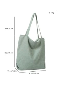 Minimalist Shopper Bag School Bag, Large Capacity, Portable, Suitable For Teen Girls Women College Students, Perfect For Back To School, First Day Of School, Middle School, High School, Shopping, Holiday, Literary School Bag & Book Bag For Women Or Students, Perfect For Books, Shopping, Back To School And More