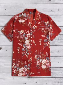 Manfinity Men Floral Print Shirt - Multicolor - View 4