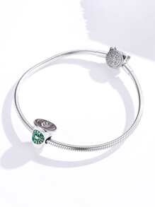 ESBERRY 1入組咖啡杯DIY吊墜女式手鍊和手鐲配件純銀高級珠寶製作 - 銀色 - 查看 6