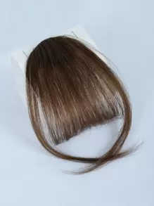 nimoki Short Straight Synthetic Hair Bangs - Light Brown - View 1