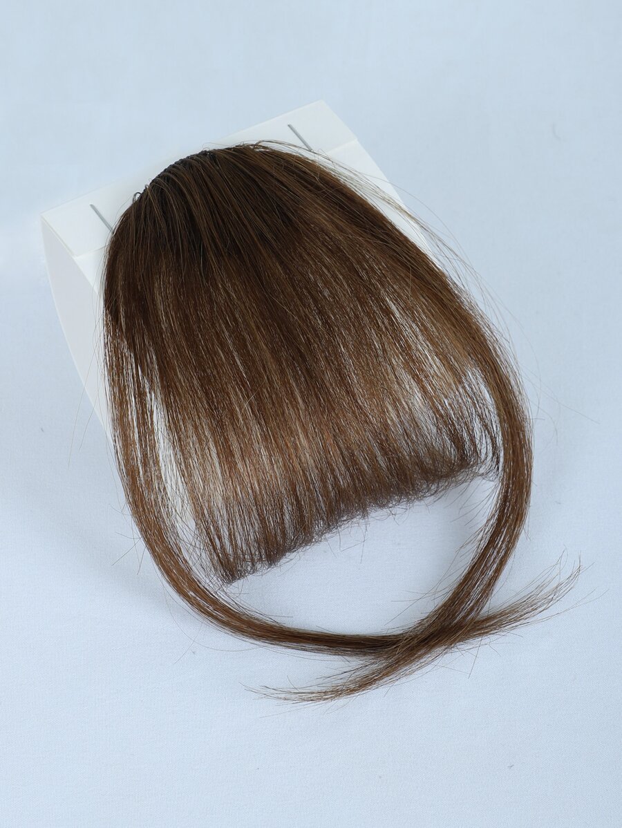 nimoki Short Straight Synthetic Hair Bangs - Light Brown - View 1