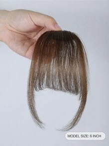 nimoki Short Straight Synthetic Hair Bangs - Light Brown - View 2