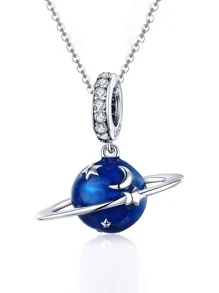 ESBERRY 1 Bạc 925 Khỉ Nhỏ Hạt Kim Loại Trang Sức Làm Charm Bạc Phù Hợp Với Ban Đầu Vòng Tay - Bạc - Xem 1