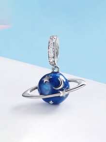 ESBERRY 1 Bạc 925 Khỉ Nhỏ Hạt Kim Loại Trang Sức Làm Charm Bạc Phù Hợp Với Ban Đầu Vòng Tay - Bạc - Xem 6