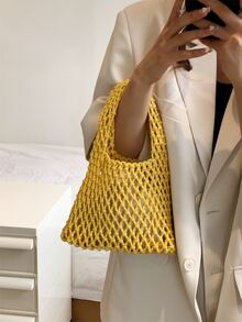 Túi đeo chéo Nữ - Màu vàng - Xem 5