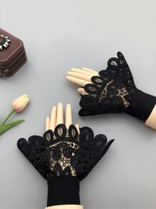 Còng giả ren rỗng - màu đen - Xem 1