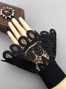 Còng giả ren rỗng - màu đen - Xem 2