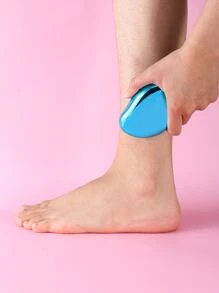 可重複使用物理脫毛工具適合女士腿-魔術無痛除毛器不附帶剃須皮膚去角質工具,可水洗納米除毛適用於平滑皮膚效果禮物 - 藍色 - 查看 3