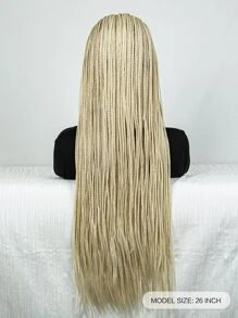 13*3 Lace Front Long Braided Synthetic Wig - Ombre - View 4