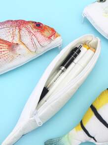 1 pieza Estuche de lápiz en forma de pescado - Multicolor - Ver 2