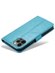 钱包式手机壳，国际版，非国内版 - 藍色 - 查看 3