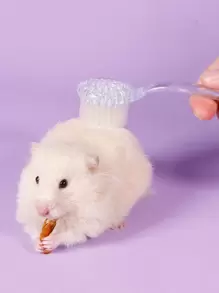 1pc Clear Hamster Massage Brush