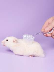 1pc Clear Hamster Massage Brush