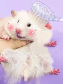 1pc Clear Hamster Massage Brush