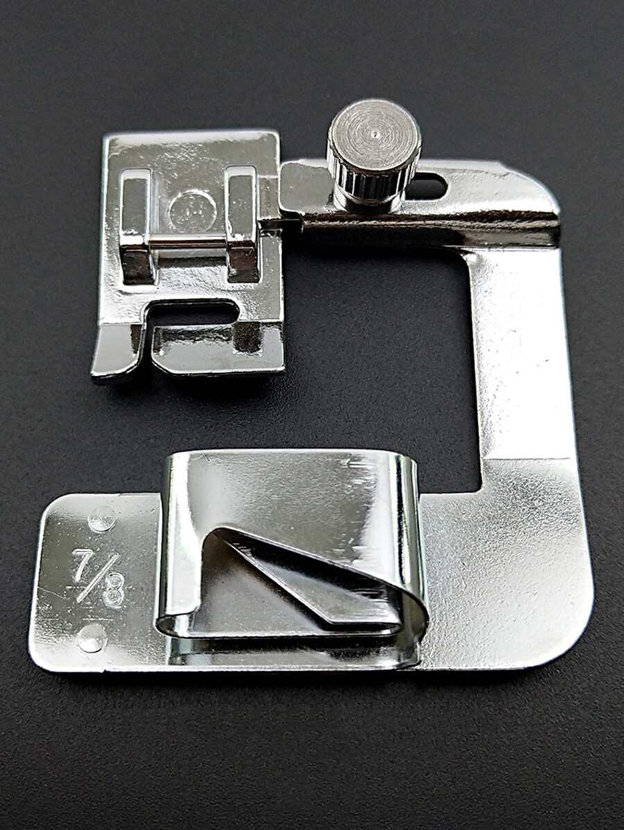 1pc Iron Alloy Sewing Machine Presser Foot, Minimalist Sewing Machine Presser Foot Retainer For Sewing - Silver - View 1