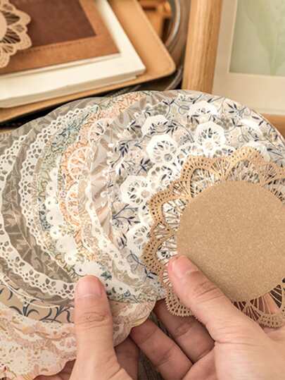 30 piezas Papel material con patrón mixto