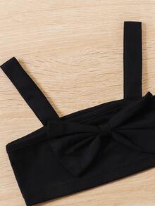 Baby Bow Front Cami Top & Button Detail Skirt - Multicolor - View 3