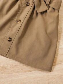 Baby Bow Front Cami Top & Button Detail Skirt - Multicolor - View 6