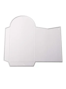 1入組哈德菲爾德鋼切割模具創意信封形DIY蝕刻模板工藝模具 - 銀色 - 查看 1