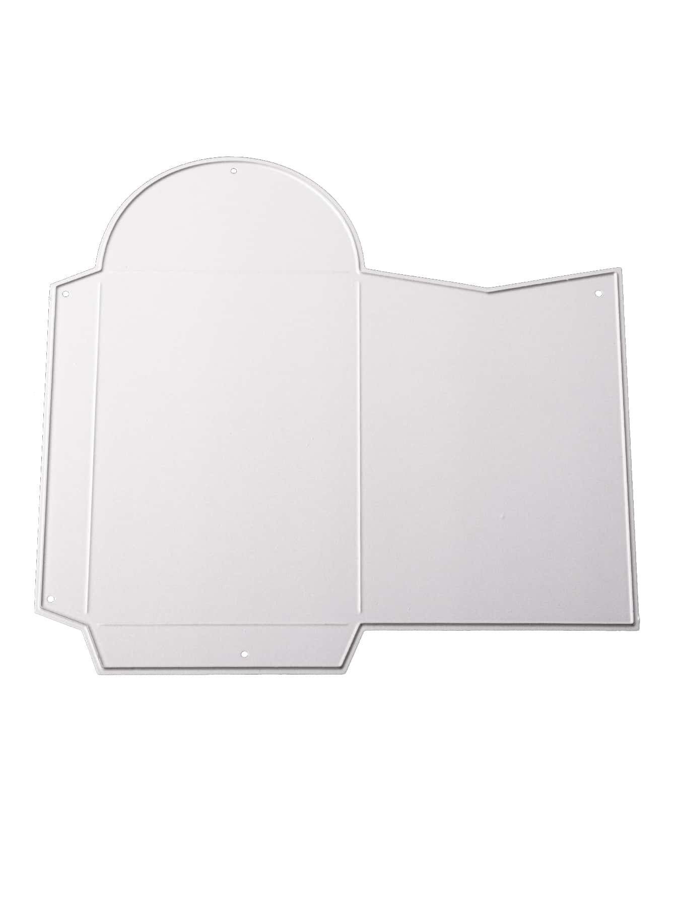 1入組哈德菲爾德鋼切割模具創意信封形DIY蝕刻模板工藝模具 - 銀色 - 查看 1