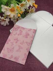 1入組哈德菲爾德鋼切割模具創意信封形DIY蝕刻模板工藝模具 - 銀色 - 查看 4