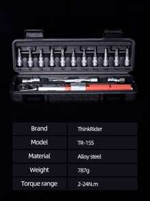 ThinkRider 1set Bicycle Torque Wrench With Replacement Head - Red - View 3