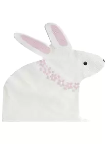 20pcs/set Paper Disposable Napkin, Cartoon Cute Rabbit Design Paper Dinner Napkin For Dining Table - White - View 1