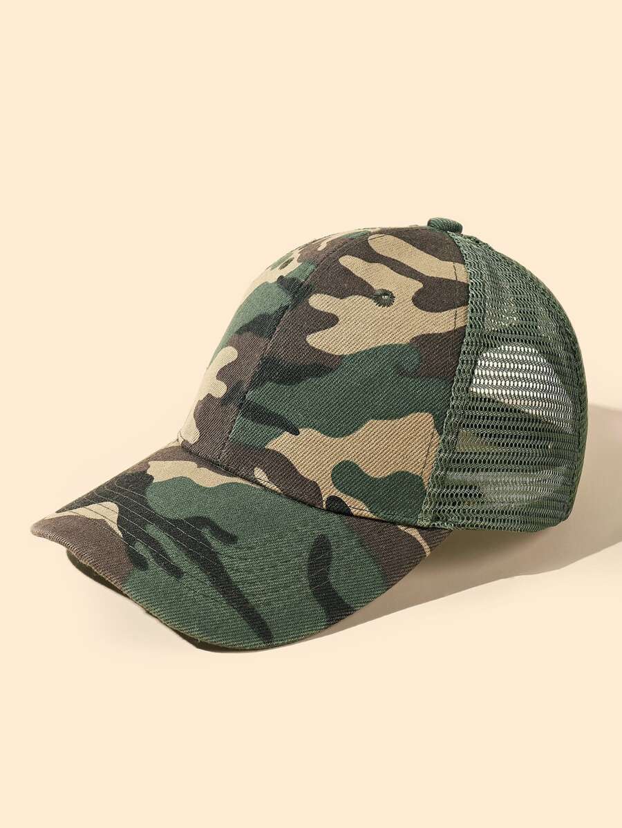 男士迷彩印花棒球帽 - 彩色 - 查看 1