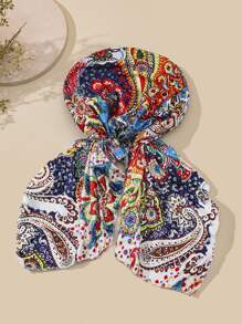 Floral Print Head Wrap - Multicolor - View 3