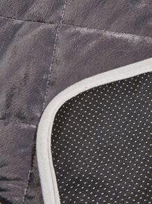 1pc Square Grey Washable Thin Pet Pad Suitable For Small And Medium-sized Cats And Dogs, Four Seasons - Grey - View 3