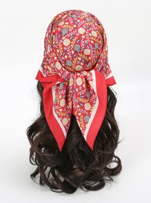 印花方巾 - 彩色 - 查看 1