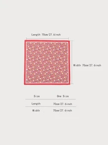 印花方巾 - 彩色 - 查看 3