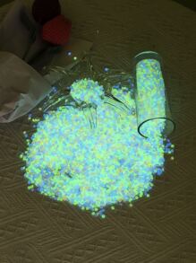 4300 viên đá trang trí bằng đá, phát sáng trong bóng tối đá trang trí sông đá cho chai điều ước - Nhiều màu - Xem 3