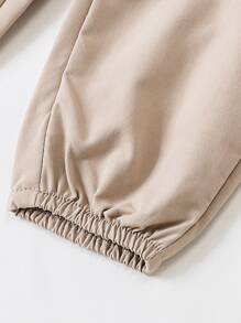 嬰兒蝴蝶和字母圖案頭巾下擺吊帶上衣和翻蓋口袋長褲 - 彩色 - 查看 7