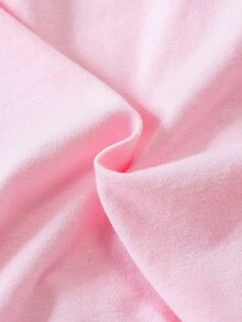 Baby Floral Print Ruffle Trim Top & Paperbag Waist Skirt - Baby Pink - View 5