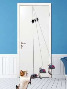 1入組懸掛鼠標設計隨機逗貓玩具 - 彩色 - 查看 3