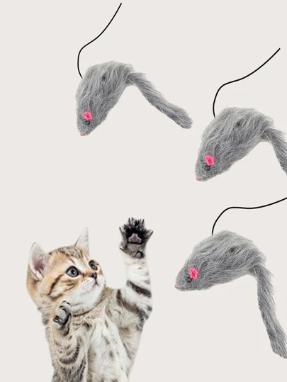 1入組懸掛鼠標設計隨機逗貓玩具