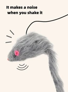 1入組懸掛鼠標設計隨機逗貓玩具 - 彩色 - 查看 6