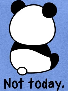 SHEIN LUNE Panda & Slogan Graphic Butterfly Sleeve Tee - Blue - View 3