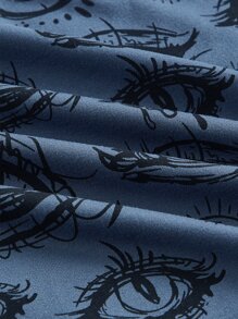 ROMWE Grunge Punk Áo khoác và áo lót dành cho xe tăng nữ Con số Giải trí - Màu xanh hải quân - Xem 3