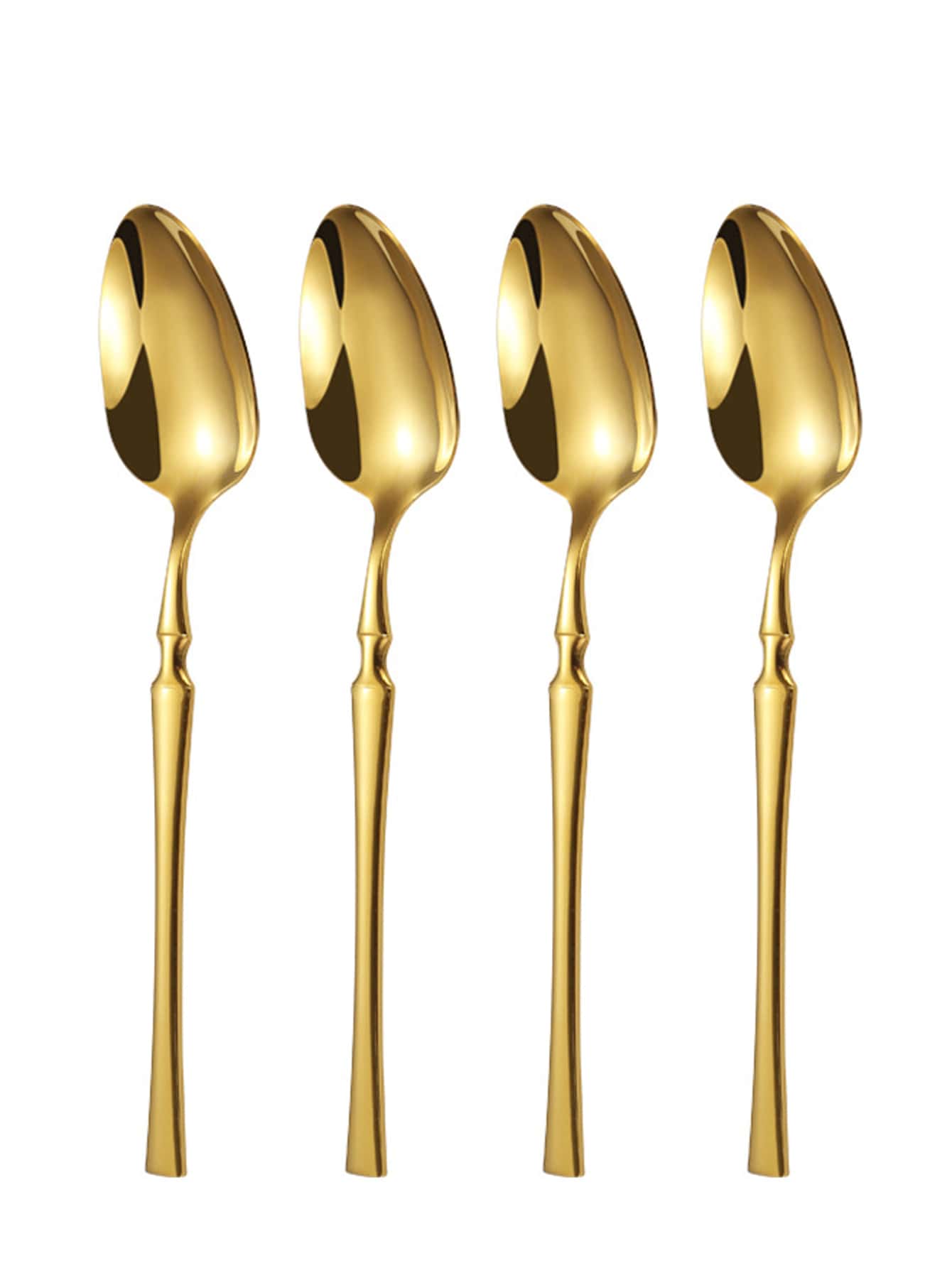 4pcs Stainless Steel Spoon, Dinner Spoon For Kitchen,Kitchen,Christmas Gift,School Supplies