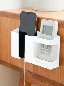 1pc Wall Mounted Phone Charger Stand - White - View 2