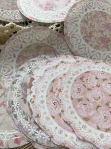 30入組花卉圖案材料紙