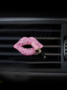 1 cái Rhinestone Decor Lip Design Car Air Outlet Ornament - Nhiều màu - Xem 1